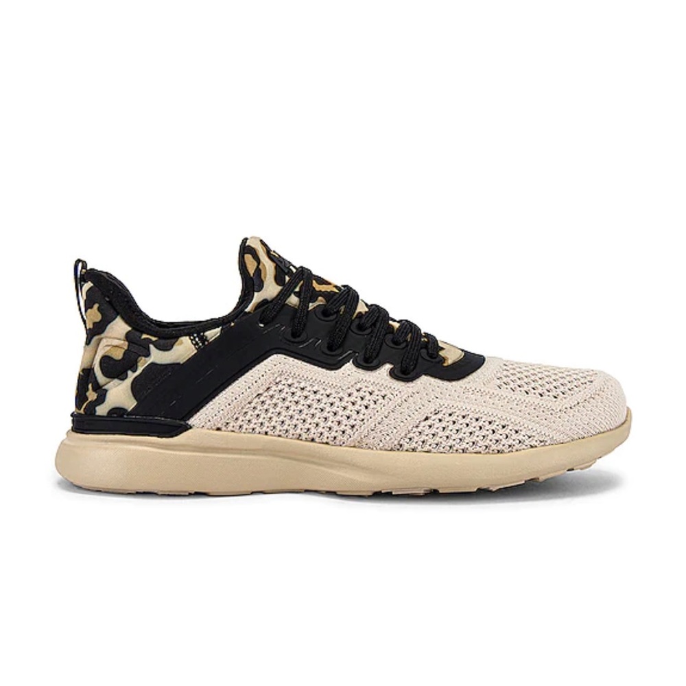 TechLoom Tracer Sneaker in Parchment & Black & Leopard